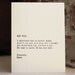 dear fork, letterpress card