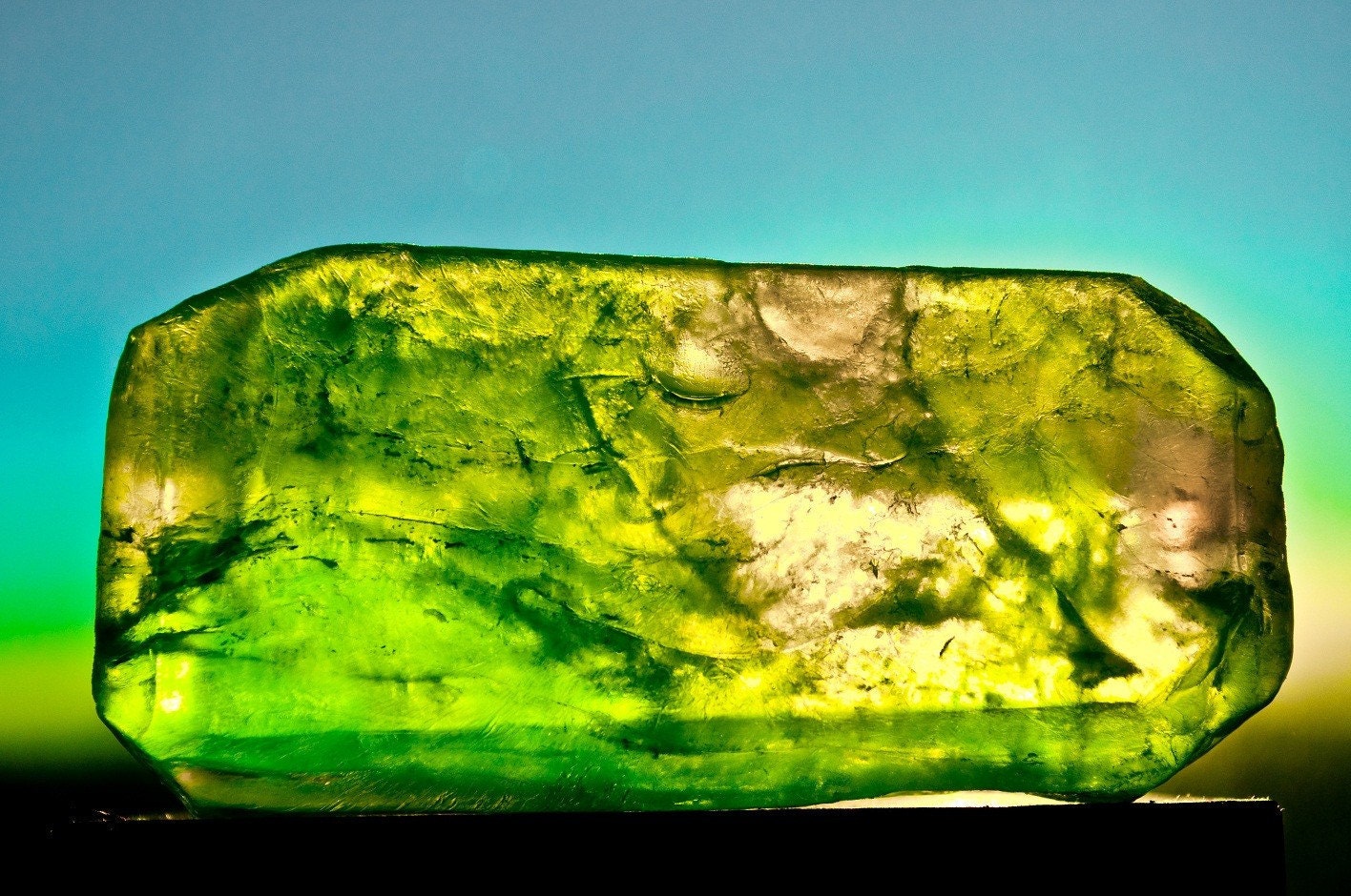 Key Lime Crystal Aromatherapy  Gem Soap with All Natural Scent of Crushed Limes and Lemons