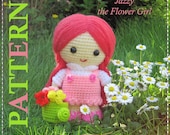 Instant Download PDF Crochet Pattern Jazzy the Flower Girl -  ENGLISH Instructions