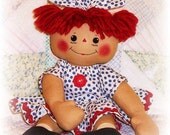 Soft Doll Pattern, PDF Rag Doll Sewing Pattern ePattern