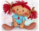 Small Doll Pattern, PDF Rag Doll Sewing Pattern ePattern