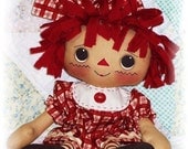 Cloth Doll PATTERN, Instant Download, PDF Rag Doll Pattern, Sewing Pattern, Digital Download