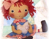 Rag Doll Pattern, PDF Rag Doll Sewing Pattern ePattern