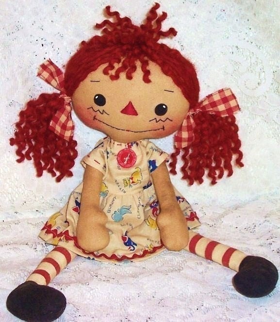 Doll Pattern, Instant Download PDF Rag Doll Sewing Pattern, Digital Download