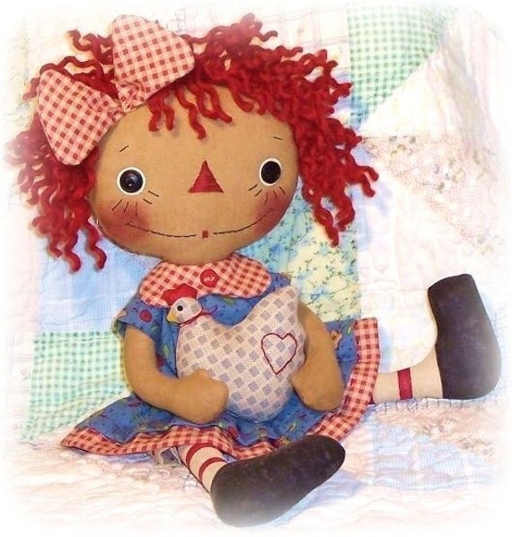 Rag Doll Pattern, PDF Rag Doll Sewing Pattern ePattern