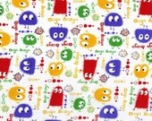Limited Edition Primary Rainbow Ooga Booga Polyester PUL Diaper Cut 18 in X 20 in