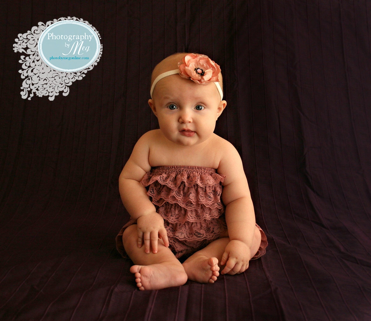 SPECIAL sale. Dusty Rose Bubble lace petti romper / ruffles bloomer..3 sizes available newborn to 3t/4t. Great photo prop. you pick size.