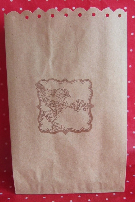 Birthday Party Candy Favor Bags - Cherry Blossom Bird Il_570xn