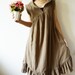 Peter pan collar Simply Kaki Cotton Dress