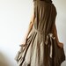 Peter pan collar Simply Kaki Cotton Dress