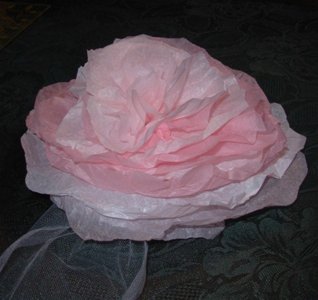 Blushing Pink Handmade Paper Flower
