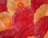 100 Huge Handmade Paper Flowers - Free Shipping to the US