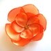 orange rose love flower brooch