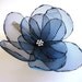 romantic cobalt blue rose blossom flower snap clip