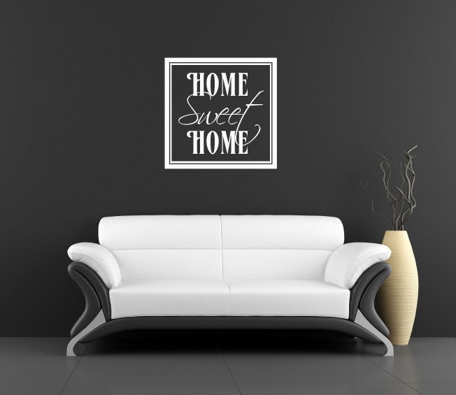 Vinyl Lettering Wall Decal - Home Sweet Home - 1502