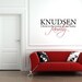 Vinyl Lettering Decal - Custom Family Name -Christ is the center of our home- 2 colors -1109