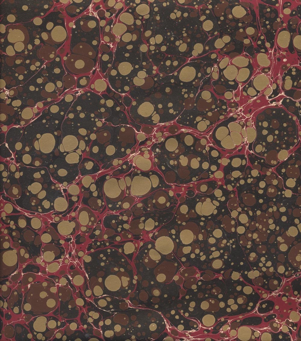 Marbled paper for bookbinding turkish stone pattern
