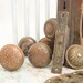 Antique Copper Door Knobs, Face Plates, and Lock Case / Set of 20 / Salvaged 19th Century