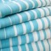 Vintage Fabric Yardage, 1 3/4 yards, The Turquoise Stripe