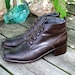 Vintage Brown Leather STEAMPUNK Ankle Shoe Boots Womens Size 9 GLACEE