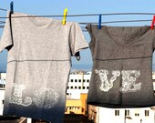 Lo Ve T-Shirts His and Hers Perfect Valentines Day Gift  Hand Screenprinted Shirts