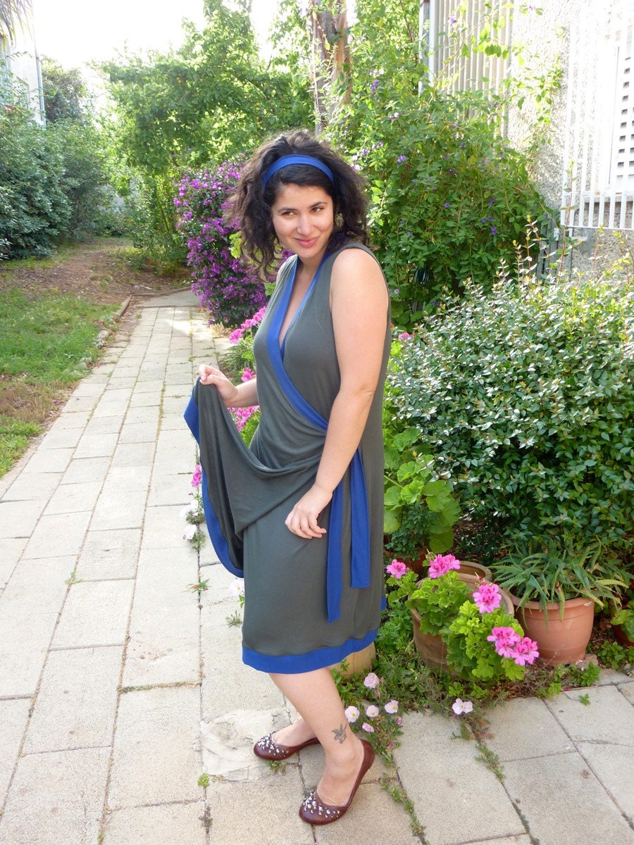 Wrap Dress in  Kimono style