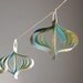 Paper garland - recycled map