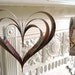 Recycled comic book hearts