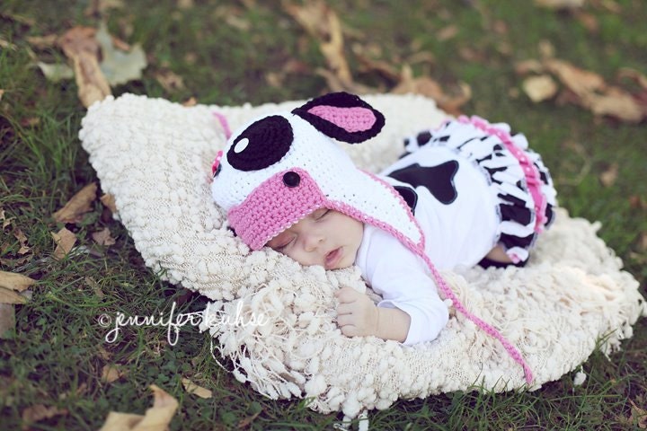 Cow Belle RuffleBum Outfit