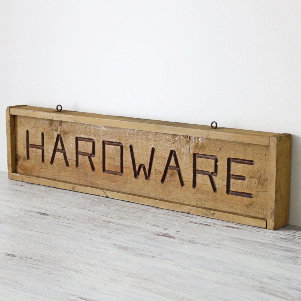 by sign shop rustic  Etsy on vintage store hardware sign rustic HRUSKAA