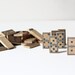 antique wood domino set