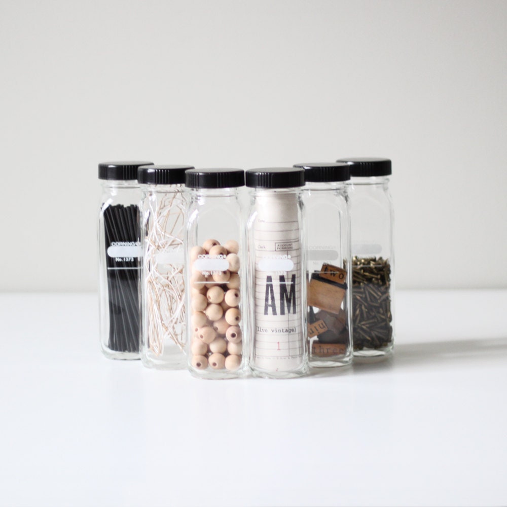 laboratory bottle set no.1 / industrial glass jars