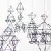 Himmeli Ornament no. 1 / Modern Hanging Mobile / Geometric Sculpture