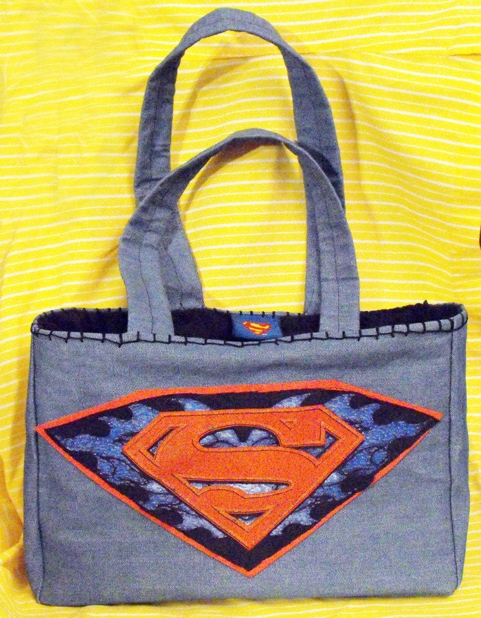 Superman Recycled Logo Tote Bag