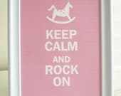Calm and Rock On Nursery Print - 8x10