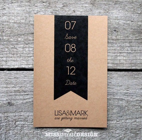 simple bold banner ECO SAVE the DATE