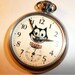 Free worldwide tracked shipping...Vintage Felix The Cat Character Dial Pocket Watch