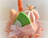 gorgeous felt food cake pincushion ornie toy