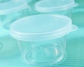 12 Small Containers - Clear body and lid
