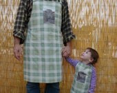 Child's Apron, Me & Grandpa, Handmade Photo Embellished