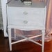 RESERVED Old Hollywood Bedside Table.Vintage