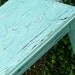 Seaside Cottage Table. Primitive Handpainted