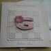 Baby Girl Card - Pink Paper Patchwork - Personalised (was 7.00) SALE