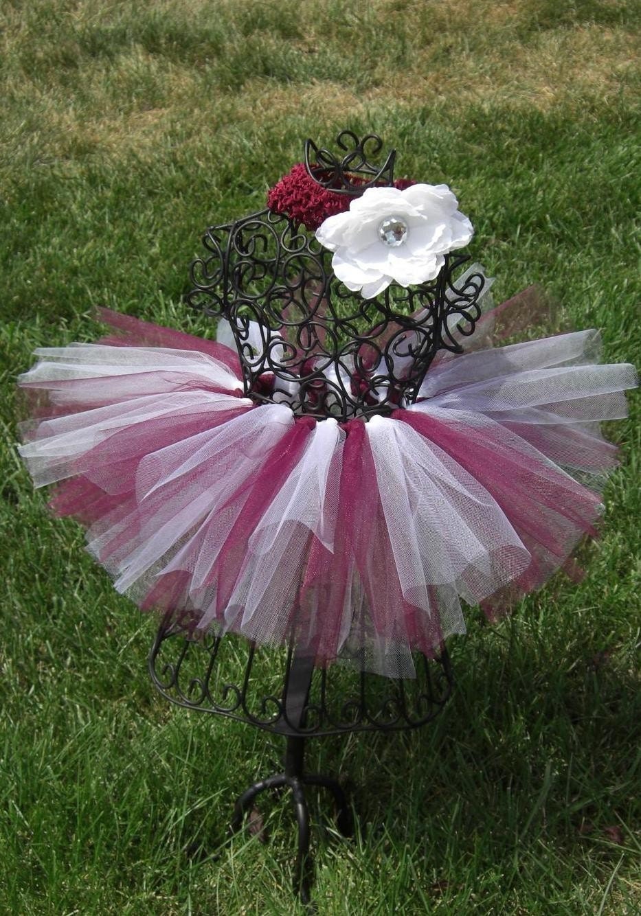 Maroon and White tutu ---- LIL' Mississippi State Bulldog Fan---- College Sports Team Tutu