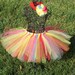 Girls Clown Tutu - Halloween Costume- Girls Clown Costume- Toddler Clown Tutu-- Baby Clown Tutu- Girls Rainbow Tutu- Circus tutu