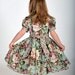Girls Vintage-Inspired Dress, Easter Dress, Children Clothing, Toddler Easter Dress, Child, Girls, size 2T 3T 4T 5 6 7 8 9 10, Red, Green