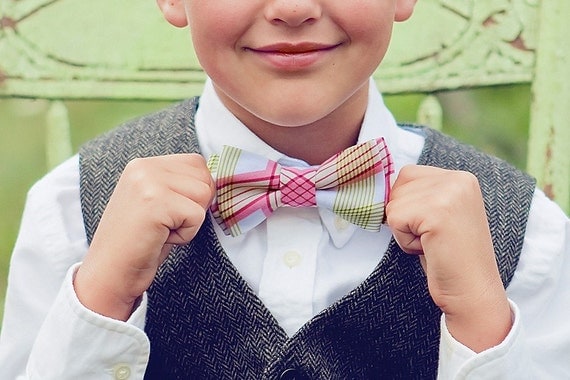 The Beau- picnic plaid bow tie for boys of all ages- choose your favorite plaid