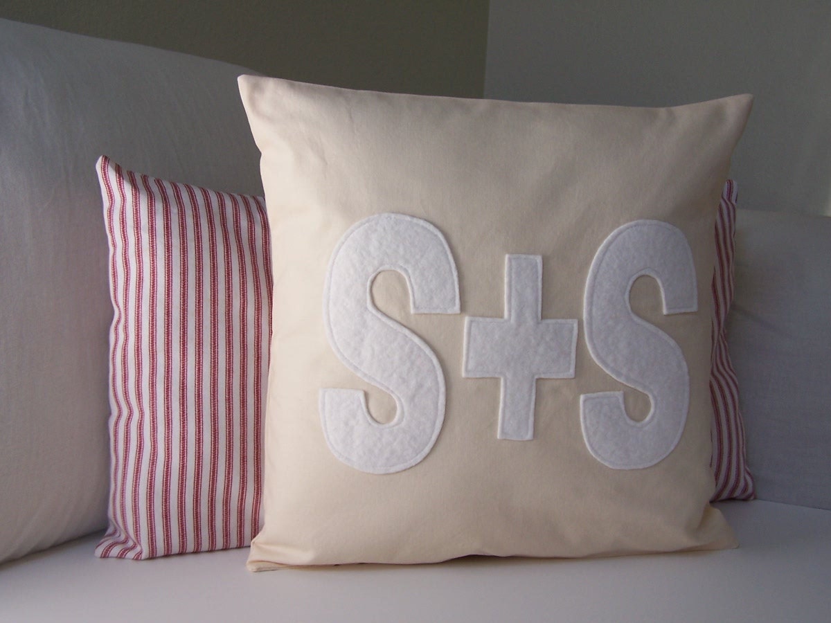 Initial Plus Initial Pillow