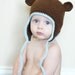Monkey Earflap Hat Crochet Pattern (Permission to sell all finished products)