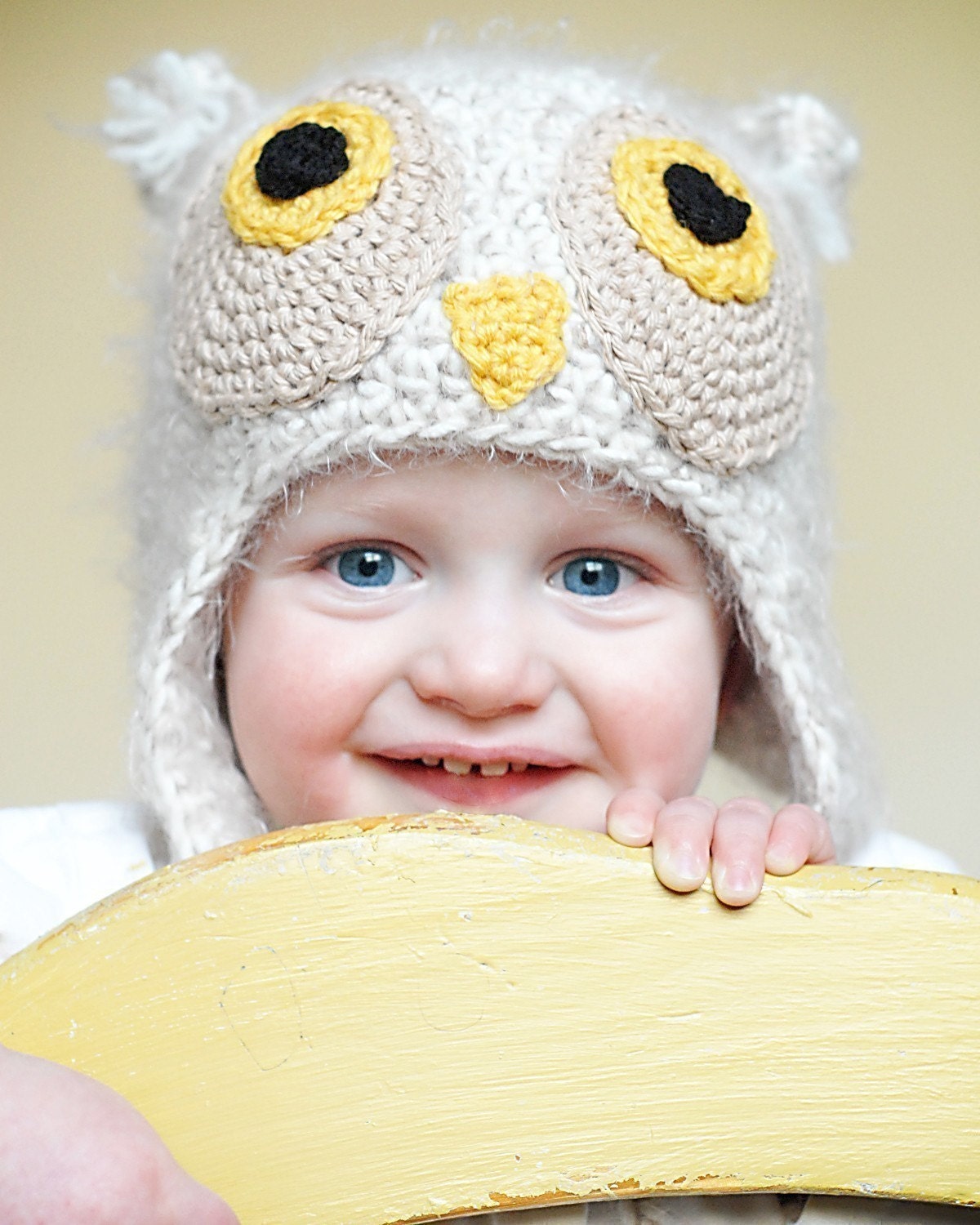 Owl Earflap Hat Pattern (Permission to sell all finished products)